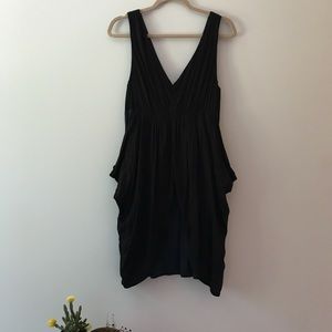 Rag & Bone Black/Navy Layered Sleeveless Dress 10